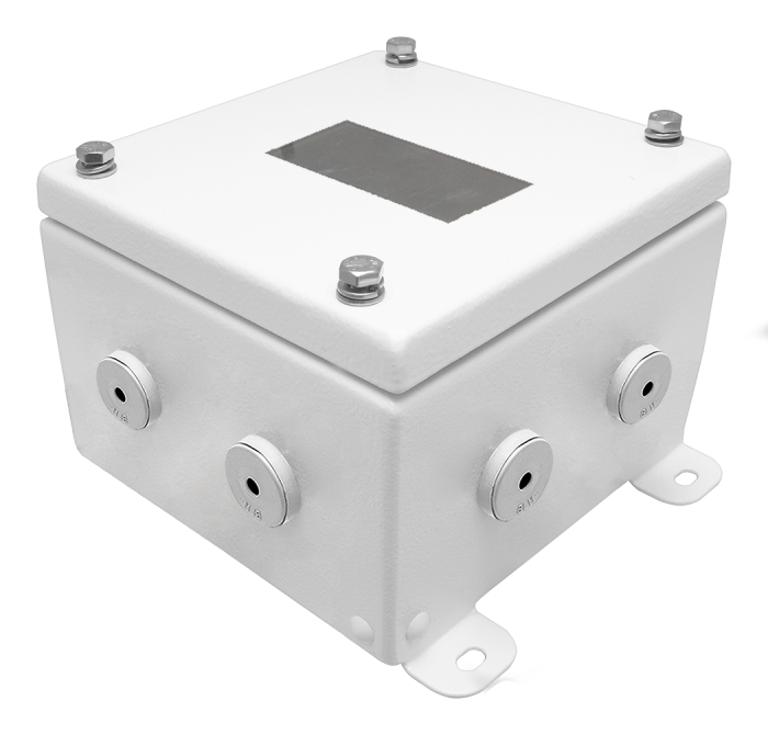 Metal junction boxes for electrical wiring